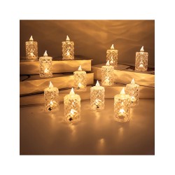 Velas LED Decorativas Efecto Cristalino - ID 47729