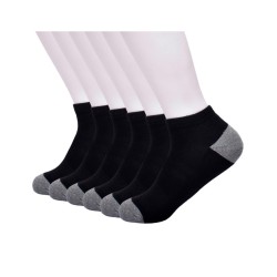 Calcetas Tobilleras negro con detalles gris - ID 49860