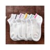 Calcetas Tobilleras Blancas con Detalle de Color ID 49811