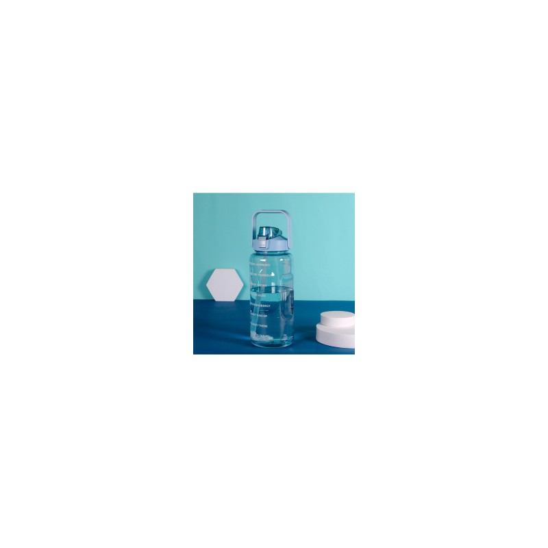 Botella motivacional -  venta al mayoreo, ID 46060 azul