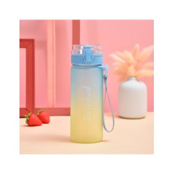 Botella deportiva - venta al mayoreo, ID 46045 azul/amarillo