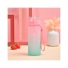 Botella deportiva - venta al mayoreo, ID 46042 rosa/verde