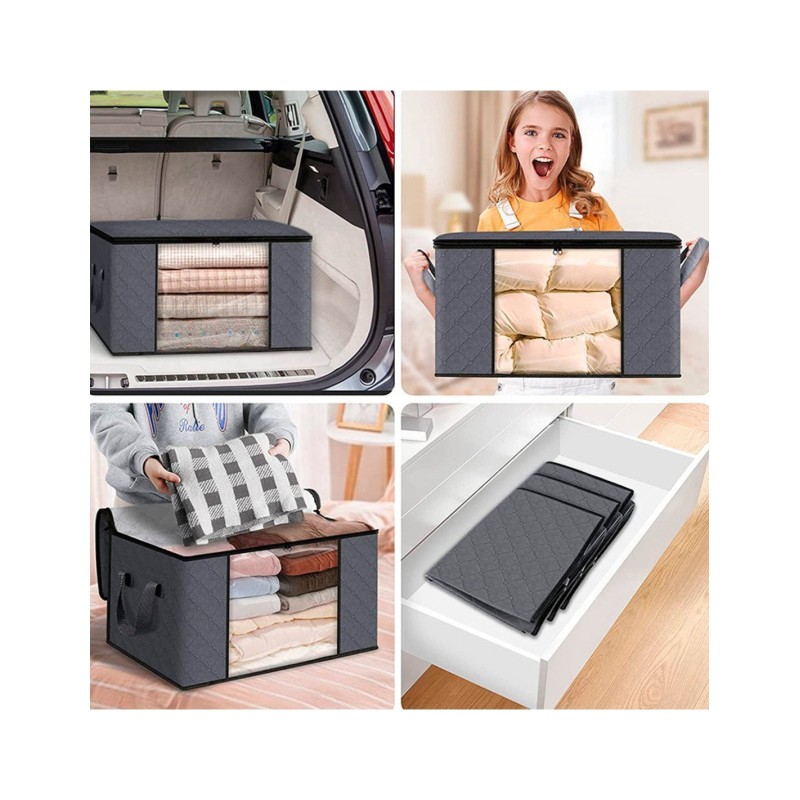 Cajas de almacenamiento plegables set 6 cajas 35X43X60 SHIRLEY, ID 40556