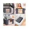 Cajas de almacenamiento plegables set 6 cajas 35X43X60 SHIRLEY, ID 40556