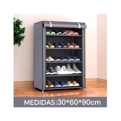 Organizador de zapatos 5 niveles gris SHIRLEY ID 41270