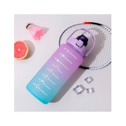 Botella deportiva motivacional 2 litros morado-azul SHIRLEY ID 43153