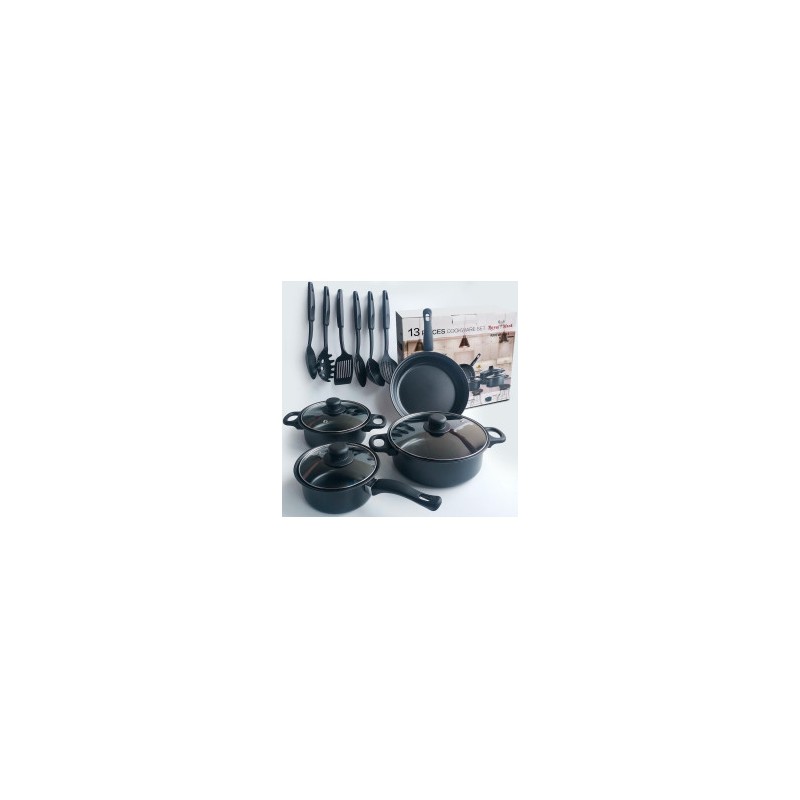 Batería de Cocina con utensilios negro - ID 41289