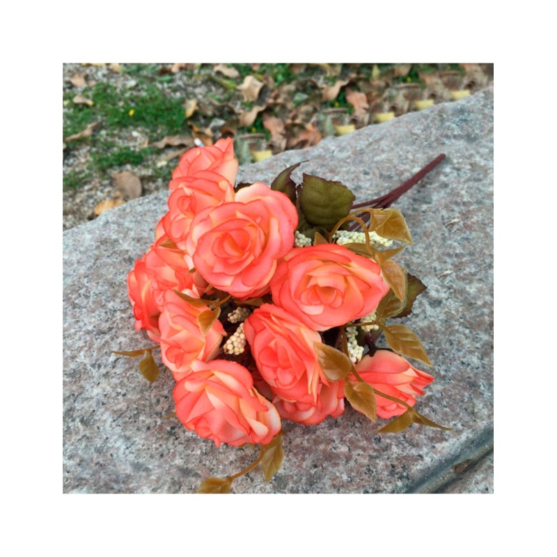 Rosas Artificiales Naranja - ID 38899