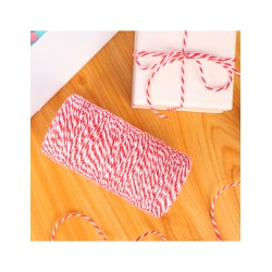 Hilo Bicolor Rojo con Blanco para Manualidades - ID 47616