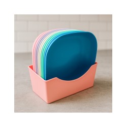 Mini Platos de Colores con Soporte - ID 47564