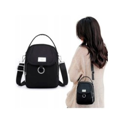 Mini Backpack Negra Casual - ID 47623