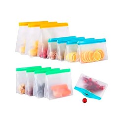 Set de 3 Bolsas Reutilizables Ziploc Ecológicas  - ID 47424