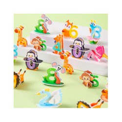 Números Didácticos con Figuras de Animales - ID 50710